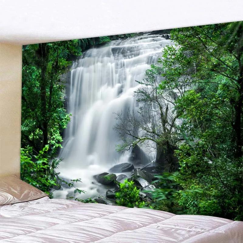 Красивые природные пейзажи, декоративный гобелен, украшение для дома, стены, офиса, гостиной, гобелен
