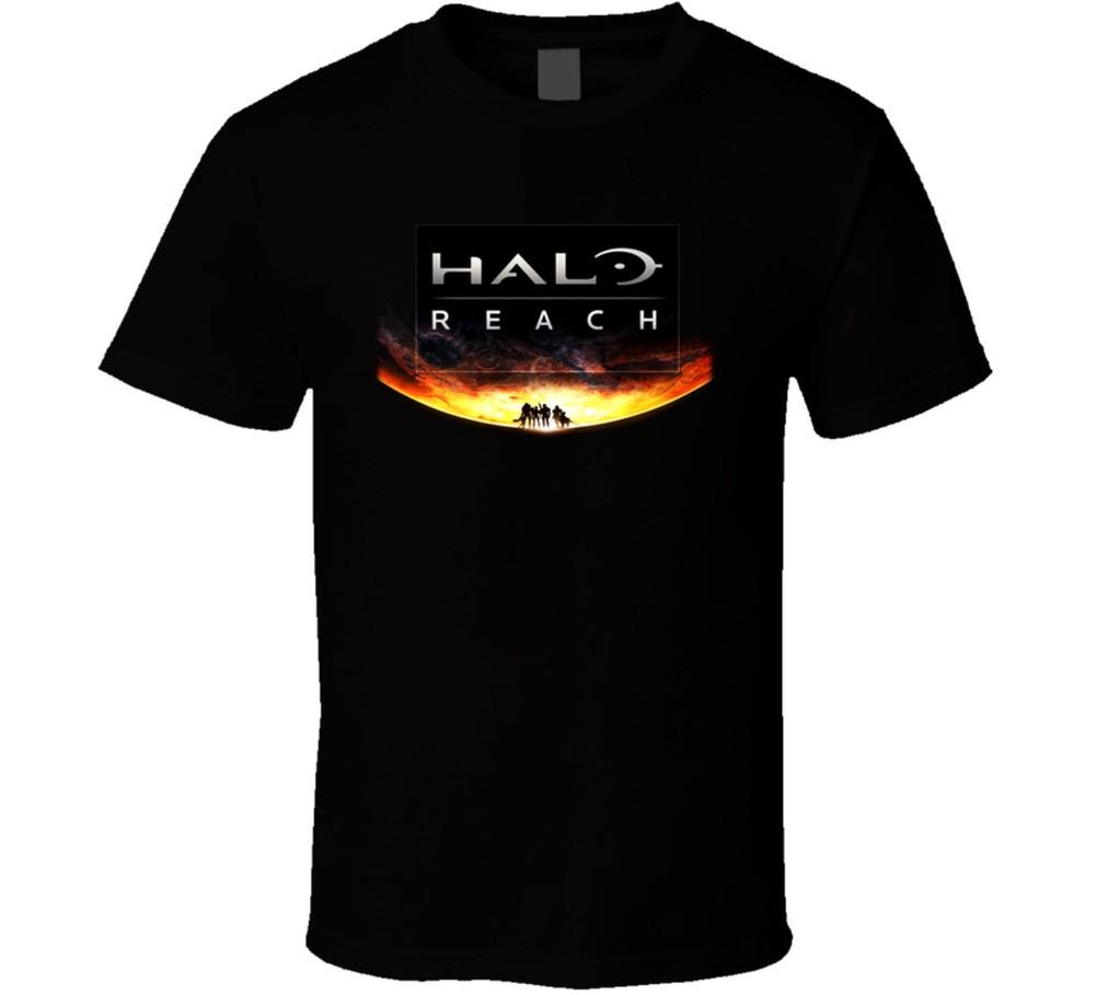 Крутая футболка с изображением видеоигры Halo Reach