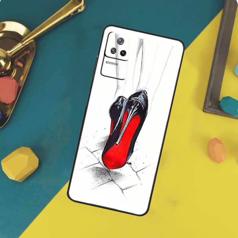 Модный чехол с высоким каблуком для Xiaomi 15 14 13 Ultra 11T 12T 13T 14T Pro POCO X7 Pro X3 X5 X6 F5 F6 M6 Pro Funda