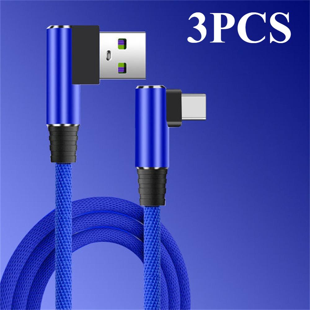 Кабель USB на Type-C для быстрой зарядки 40 Вт 5 А, плетеный кабель для зарядки и передачи данных с угловым разъемом 90 градусов, адаптер для зарядки USB Type-C, провод 0,25/1/1,5/2 м