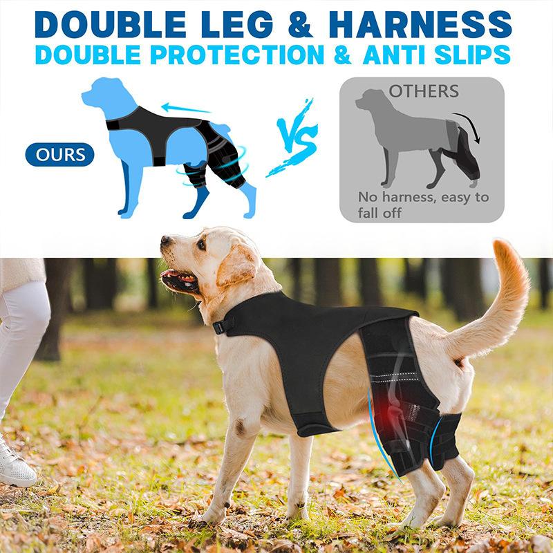 Dog Knee Braces dog leg brace for torn acl arthrosis support for dogs elbow hygroma protector Breatheable Fabric Stable Velcro