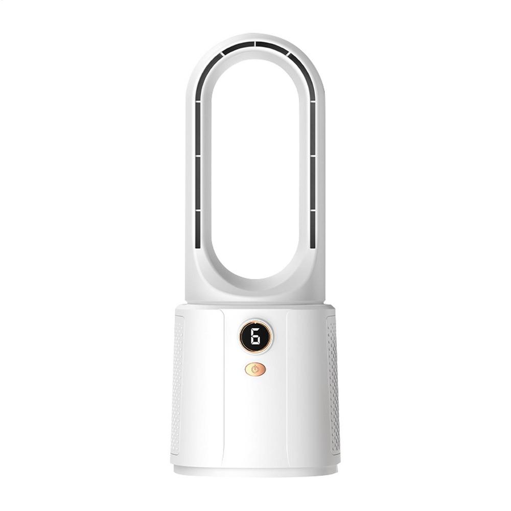 Портативный вентилятор USB Вентиляторы для охлаждения воздуха Электрический бесшумный вентилятор Тихий перезаряжаемый маленький вентилятор с ночником 6-скоростной бесшумный настольный охладитель