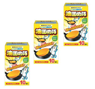 Cotton Lab Cotton Lab Масло 30 пакетов пакетов x 3 для отработанного масла от жарки и Загуститель, (10 пакетов) утилизация, масло, продукты питания, уборка. [Оптовая покупка]