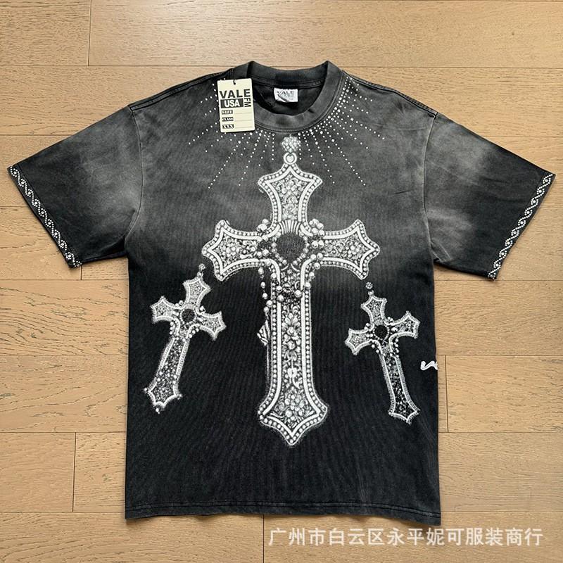 Mens Womens Loose Fit Streetwear Cotton Tee With Creative Graphic Print Casual Short Sleeve T-Shirt