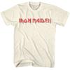 Музыкальная футболка Iron Maiden с красно-черным логотипом