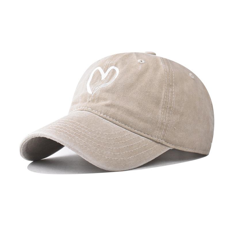 Cotton New Love Baseball Cap Men and Women Outdoor Personality Cartoon Big Love Cap