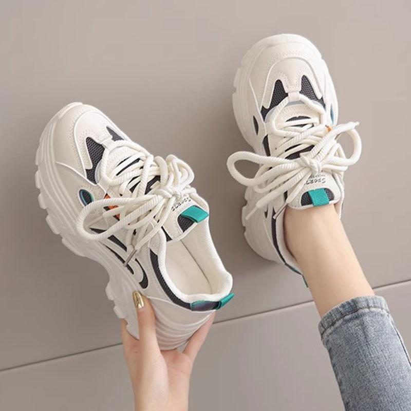 Little White Shoes, Thick-soled Small Sneakers for Women, New Spring and Autumn Breathable Mesh Women