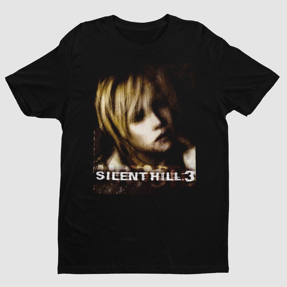 Silent Hill 3 Игровой Премиум Футболка Playstation 2 Обложка Консоли Унисекс Унисекс Футболка