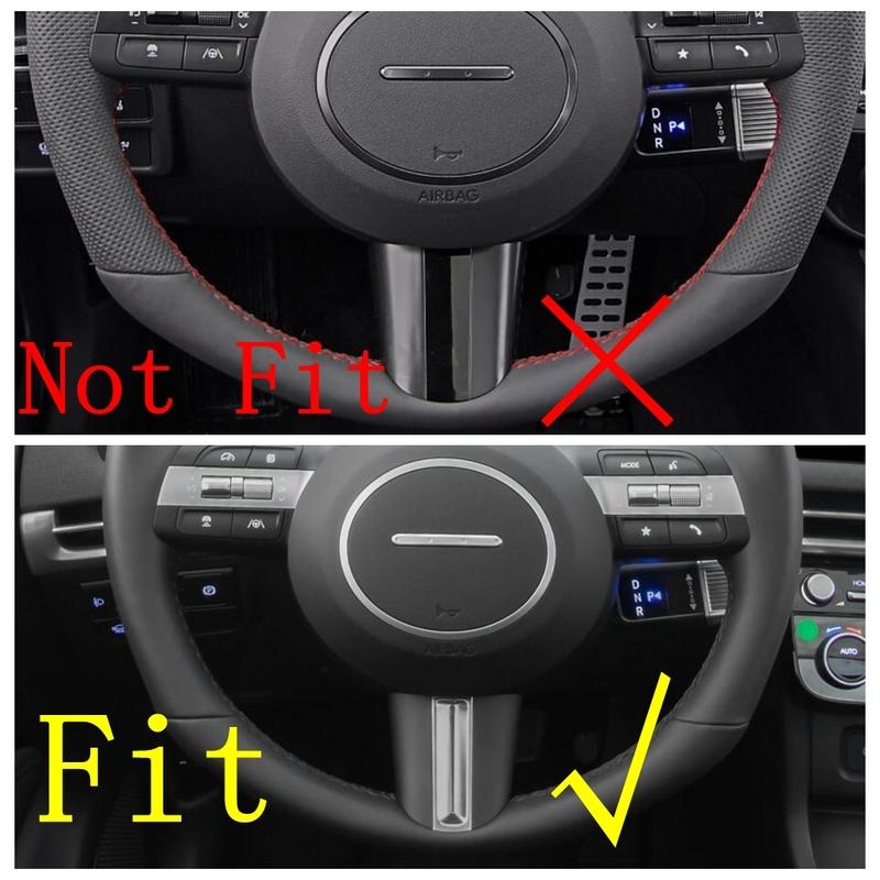 For Hyundai Sonata 11th 2024 2025 Car Steering Wheel Frame Button Panel Decoration Cover Trim Carbon Fiber Accessories Interior