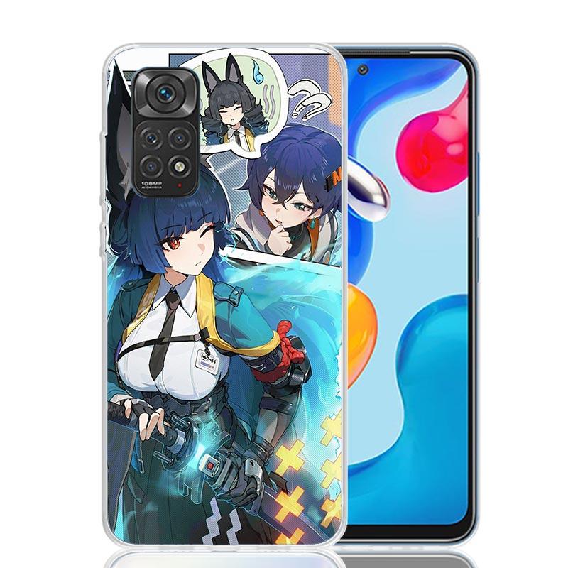 Чехол для телефона Zenless Zone Zero Hoshimi Miyabi для Xiaomi Redmi Note 15 14 13 12S 12 Pro Plus 11S 11E 11 11T 10S 10 Арт Мягкий Узор
