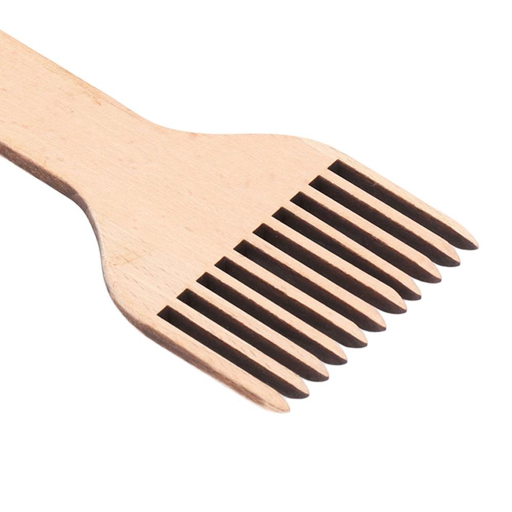 Ergonomic Design Weaving Loom Comb Double Ended Knitting Craft Comb For Knitting Crafts