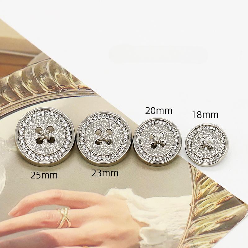 10 шт., креативные пуговицы с хвостовиком, модные металлические пуговицы с алмазными шипами, высококачественные пуговицы, аксессуары для одежды