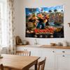 Popeye's Spinach Power Clear Pattern Tapestry, Wall Decor for Apartment, Studio and Photoshoot Backdrop,Perfect Gift