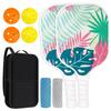 ZYLO Pickleball Set Racket Set, Carbon Fiber, Lightweight, Glass Fiber, Carbon Fiber, 2 Rackets, 4 Balls, 2 Towels, Carry Bag Included, Non-Slip