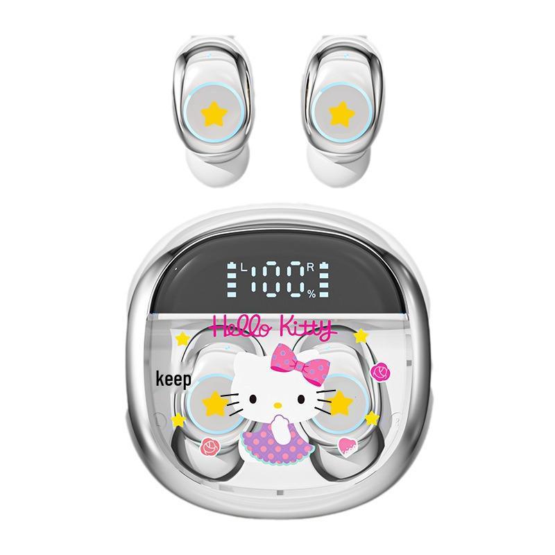 Официально лицензированные портативные Bluetooth-наушники-вкладыши Sanrio - Милые и удобные