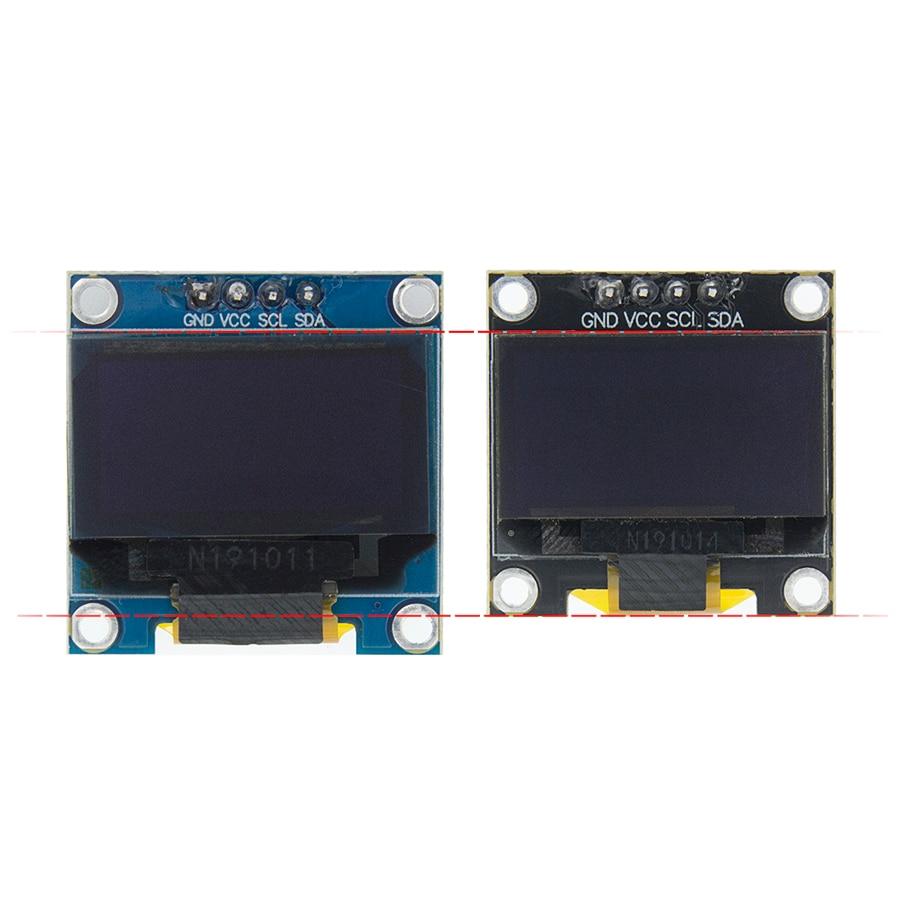 0.96 Inch IIC SPI Serial 7/4Pin White/Blue/Yellow Blue/Yellow OLED Display Module SSD1306 12864 LCD Screen Board for Arduino