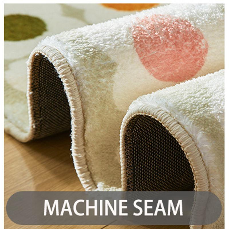 Ins Style Rug Round Imitation Cashmere Carpets Cute Girly Bedroom Carpet Cloakroom Lounge Mat Living Room Sofa Coffee Table Rug 