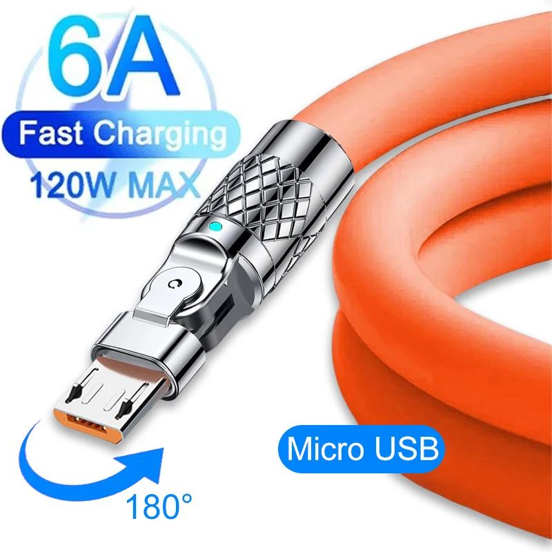 Кабель Micro USB для зарядки телефона Android, силиконовый шнур для зарядки Samsung Galaxy S7 S6 Edge S5 Note 5 4 PS4 Camera MP3 Charge