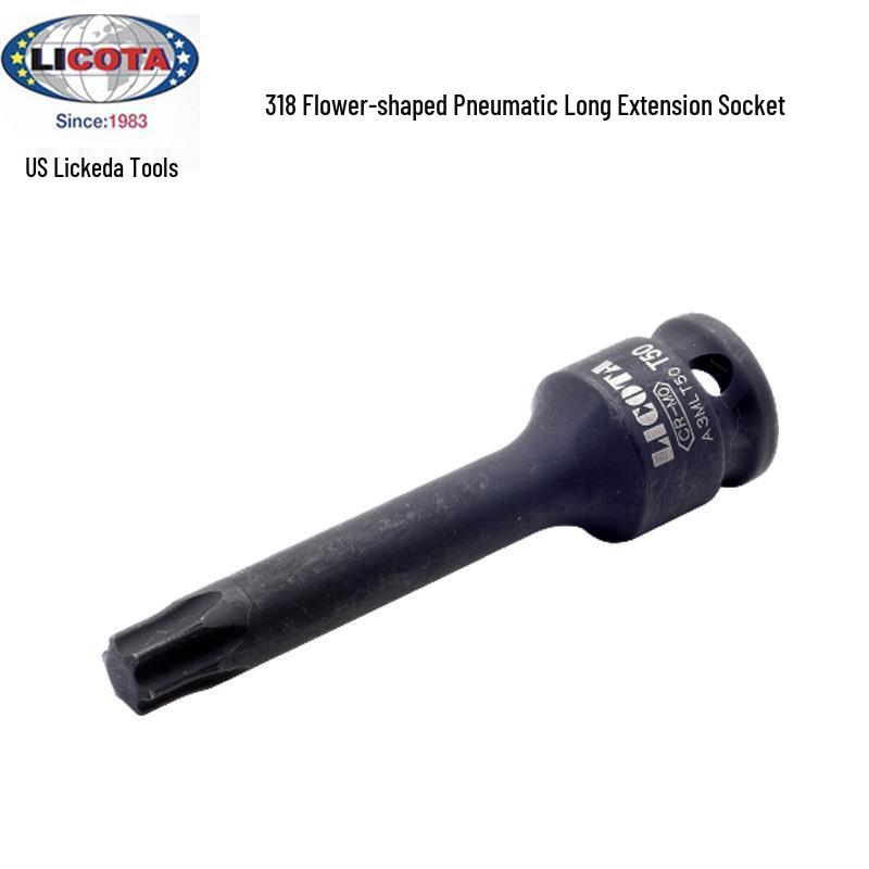 LICOTA USA 3/8" Torx Звезда Средняя стенка Пневматический Длинный удлинитель Головка A3MLT10.
