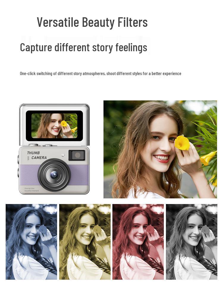 Y11 Mini Autofocus Student Camera - 68MP HD CCD