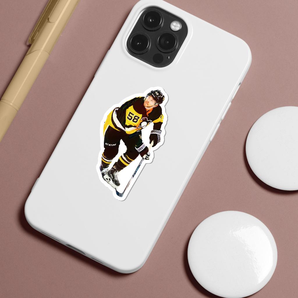50 Pieces of Hockey Sports Graffiti Stickers, Creative DIY Hockey Stickers, Water Cup, Computer Waterproof Decorative Stickers