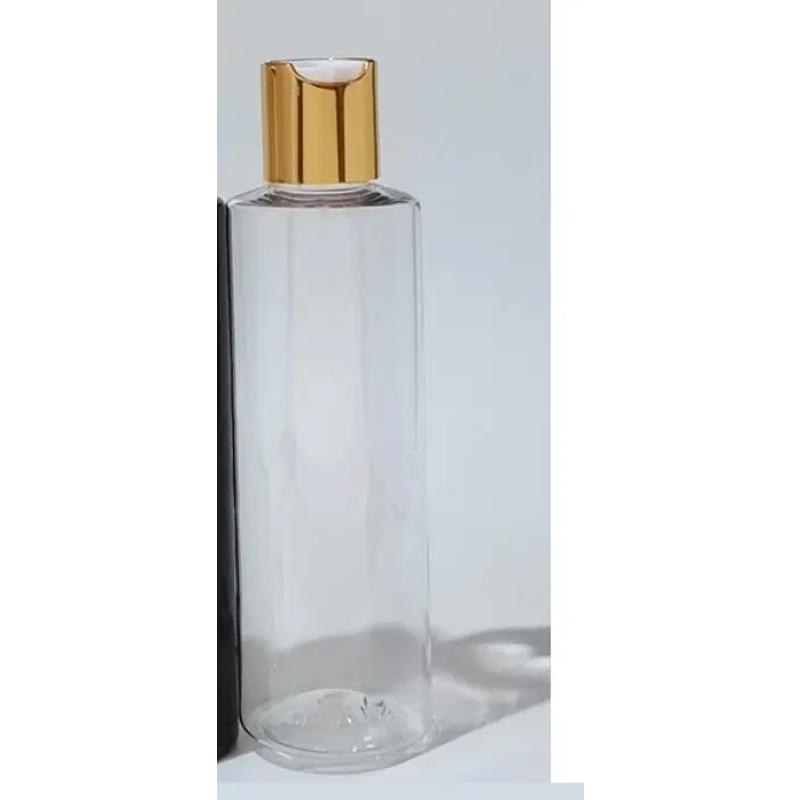 10pcs/lot 100ml/150ml/200ml/250ml Plastic Lotion Bottle With Gold Disc Cap Essential Oils Cosmetic Packaging Shampoo Bottle