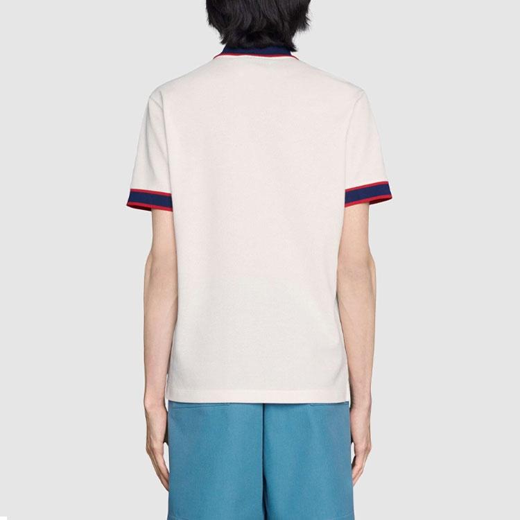 Gucci Cotton piquet polo with Interlocking G 'off-white' Men's 653380-XJDF8-9222