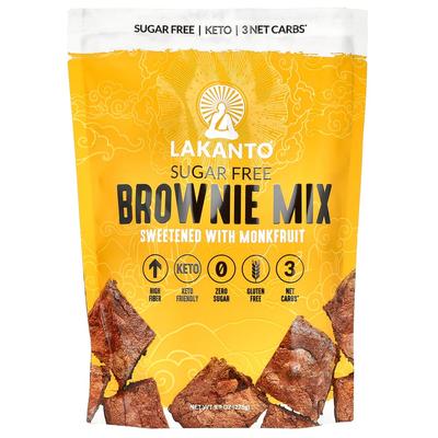 Смесь для безглютеновых брауни Lakanto, подслащенная фруктом монаха, 275 г (9.7 унц)