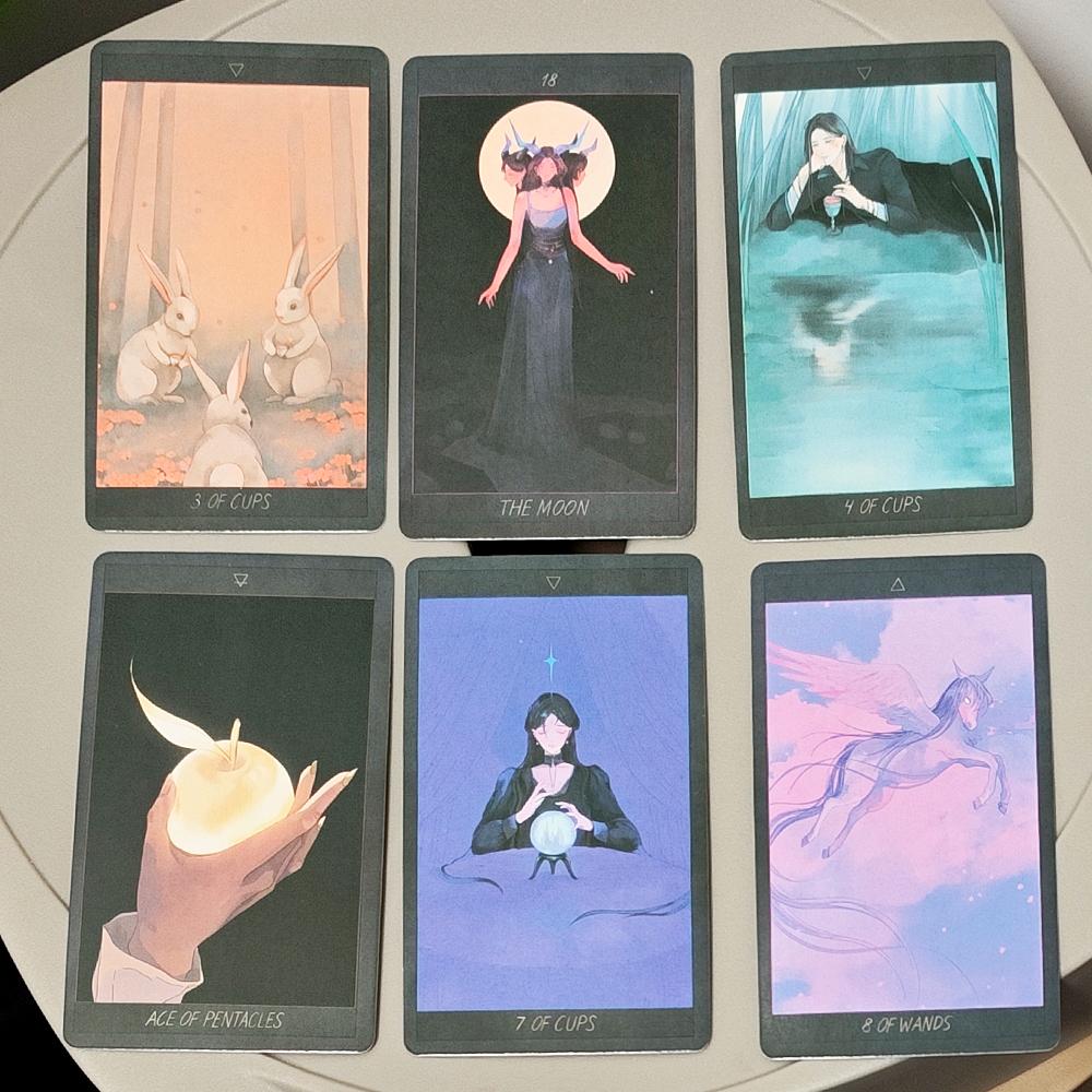 Таро «Мед и Лаванда» Эфирное Фэнтези Арт 10,3*6 см 78 Карт Сочетает Мечтательную Эстетику с Глубоким Мистическим Символизмом