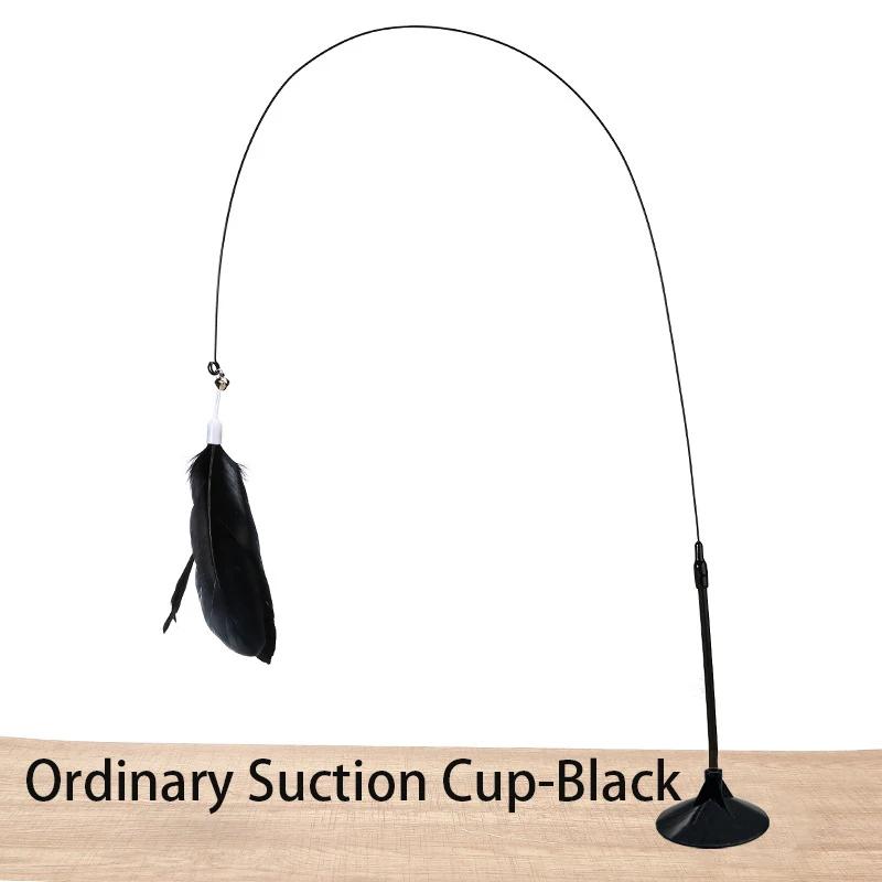 Интерактивная игрушка для кошек Handfree Cat Stick Играющий котенок Играющий тизер Палочка Игрушка на присоске Птица/перо Кошачья палочка Товары для домашних животных
