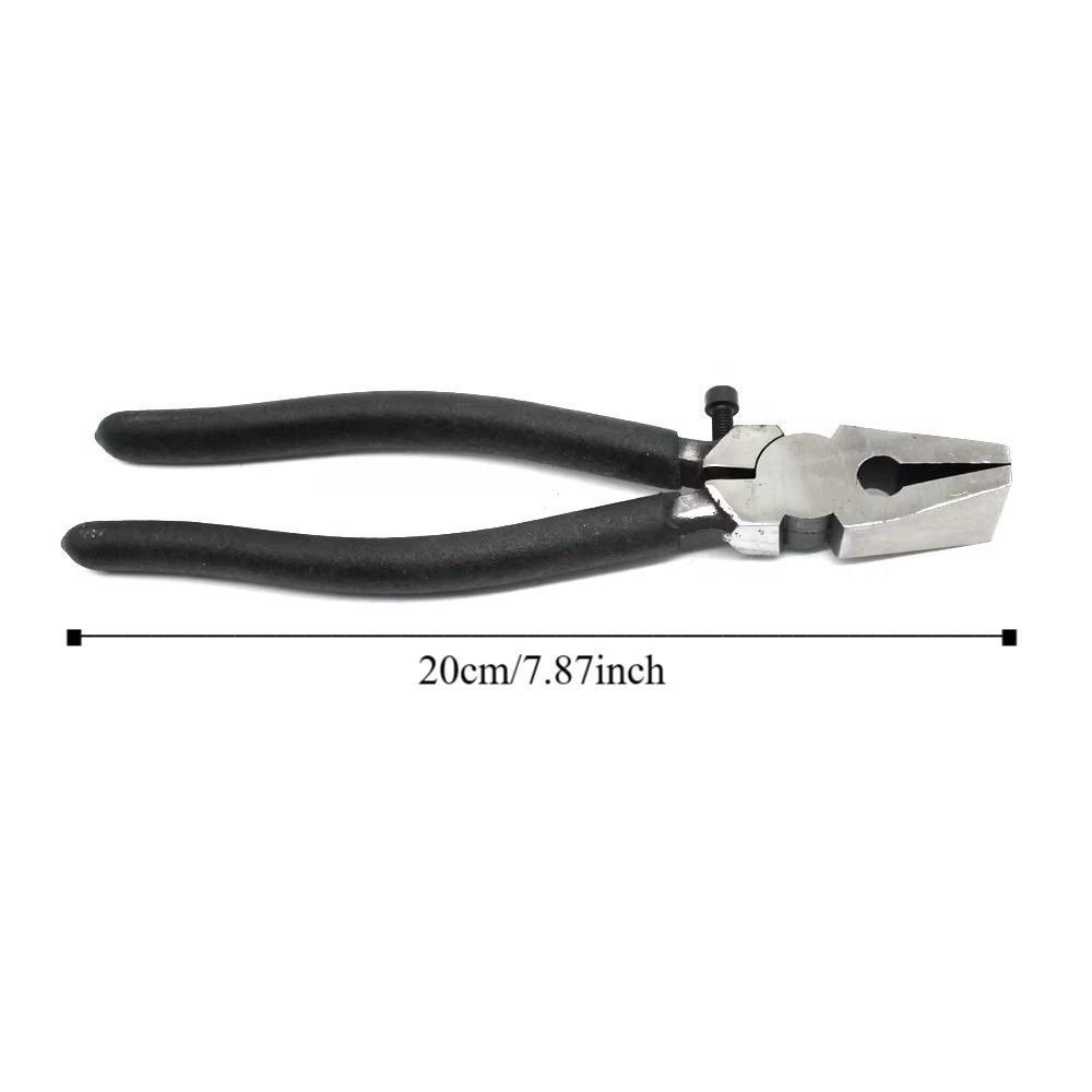 High Carbon Steel Glass Breaking Pliers Flat Nose Wire Drawing Pliers Glass Cutting Tool  Ceramics