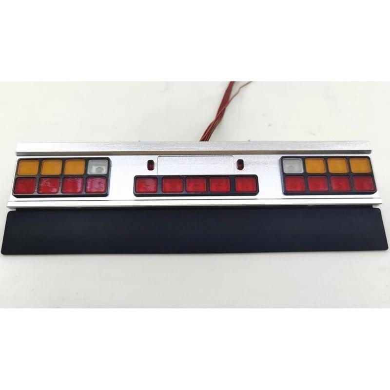 LED Simulation Metal Taillight Container Lamp for 1/14 Tamiya RC Truck Car For scania 770S For volvo FH16 For man