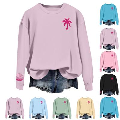 Женские осенне-зимние топы, женская толстовка с длинными рукавами, повседневные флисовые топы с круглым вырезом, свободный крой, половер