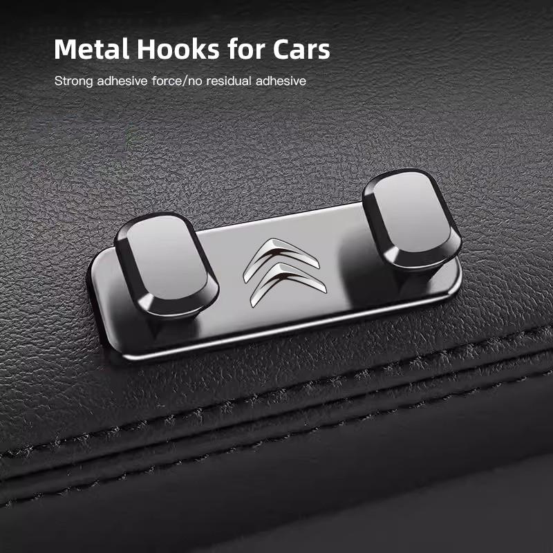 Car Metal Hooks Organizer Mini Storage Hook   For Citroen C4 C3 C2 C1 C5 Xsara Grand Jumper Saxo Jumpy C8 Celysee C6 C ami256
