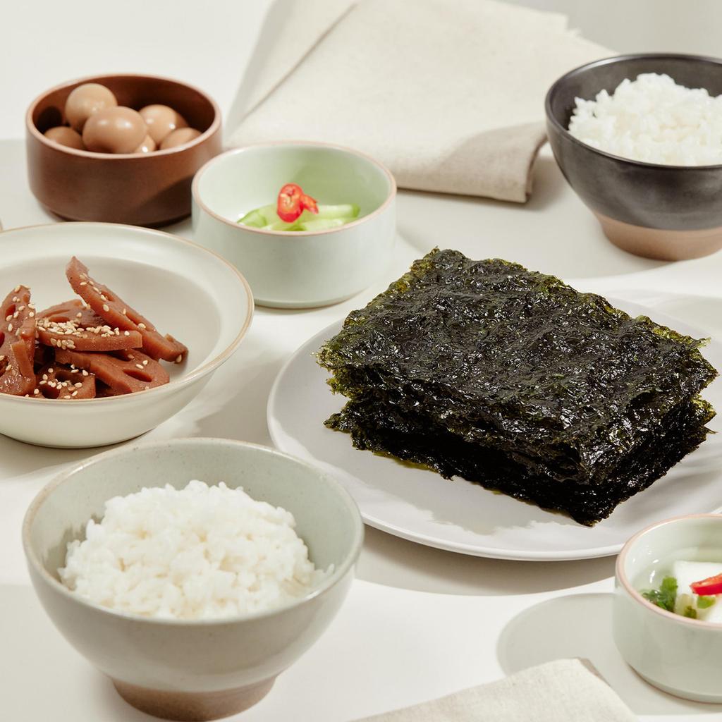 SUNG GYUNG FOOD Покемон Традиционные водоросли в нарезке Laver Edition 64 г (4 г * 16 упаковок) и 3 линзовидных карты покемонов в подарок