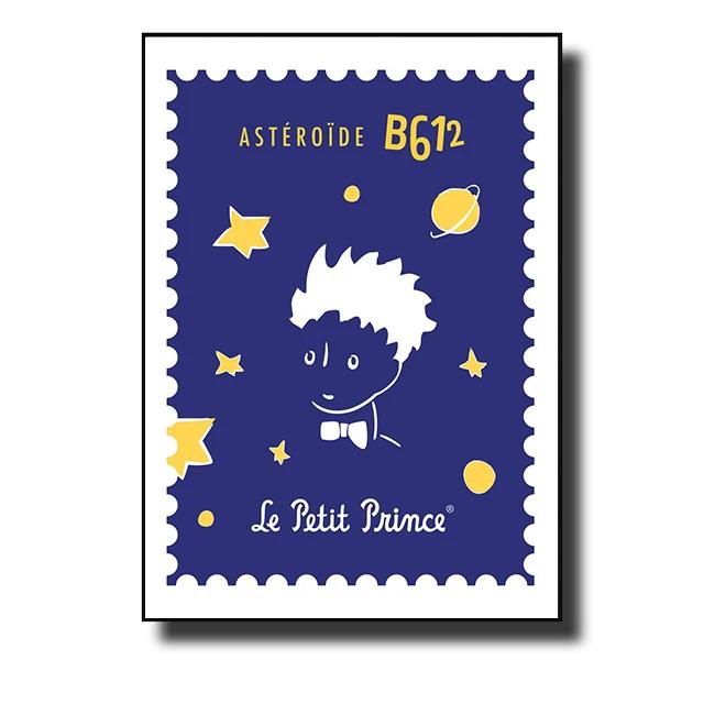 Маленький принц Лис Сказка Постеры и принты Мультяшная марка Настенное искусство Холст Живопись Картина для детской комнаты Домашний декор