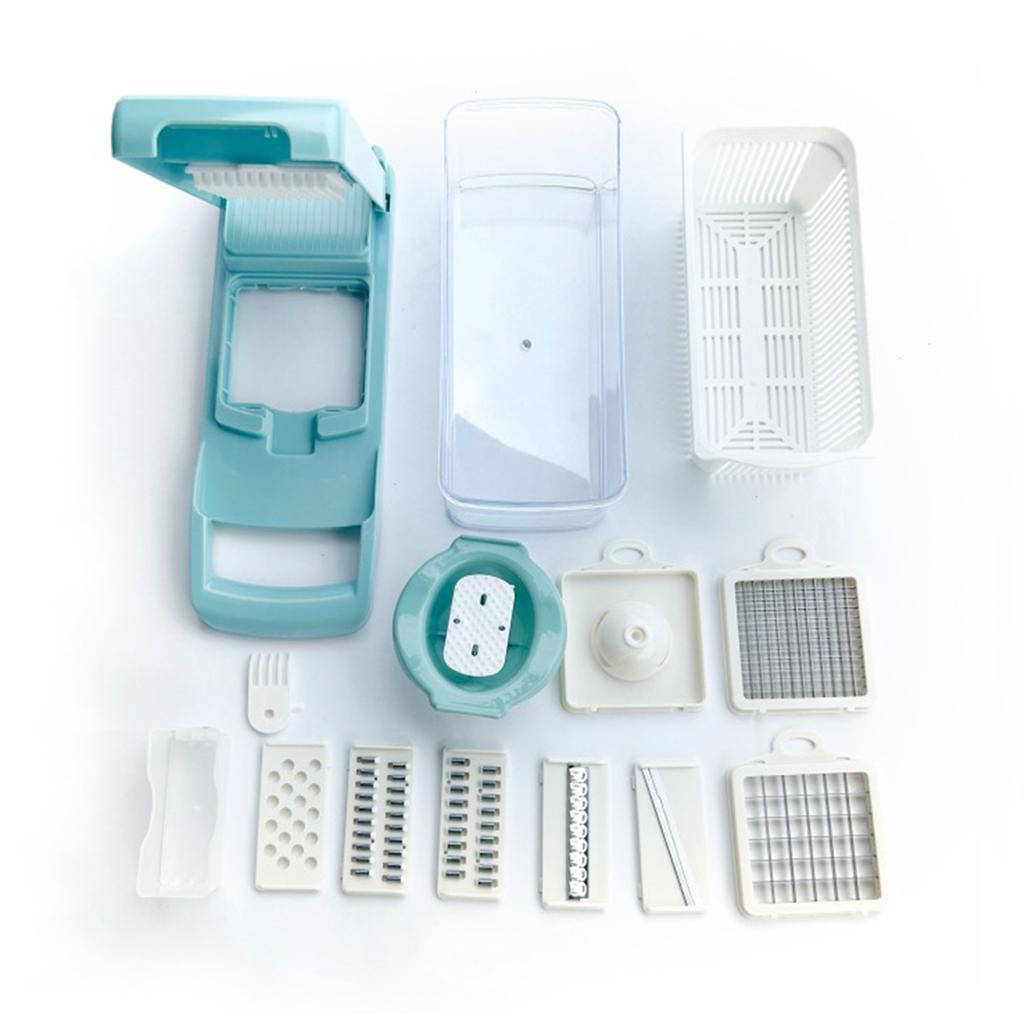 14 шт. Набор из терки для нарезки овощей полосками/сеткой, профессиональная ручная овощерезка для огурцов, моркови