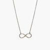 J.Lauren 0N0772 Infinity Pendant Ultra-fine Chain Silver Necklace
