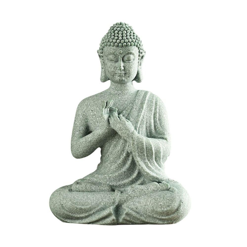 Oriental Culture Sandstone Buddha Green Sandstone Buddhist Ornament Tea Pet   Restaurant