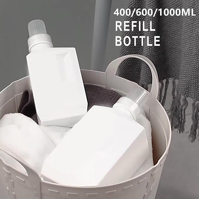 400/600/1000 мл Большая емкость Бытовой кондиционер для белья Стиральный порошок Бутылки Контейнер для хранения Шампунь Гель для душа Диспенсер