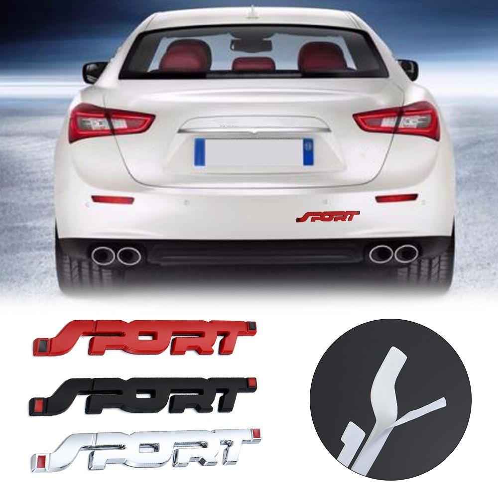 Personality Trunk Accessories Graphic Logo Car Decal Car Metal Sticker 3D SPORT Badge Emblem