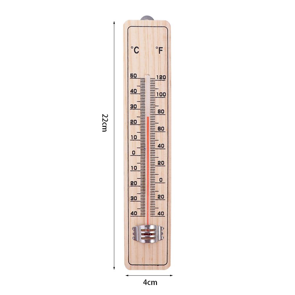 Digit Wooden Thermometer Clear Temperature Monitor Measuring Meter Temperature Gauge Greenhouse