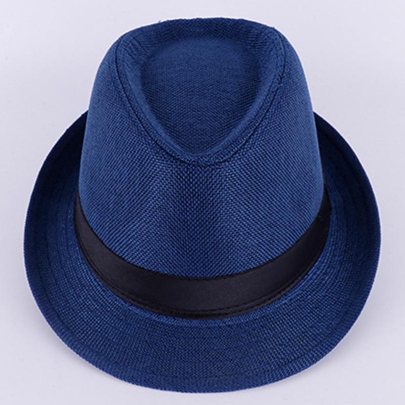 Соломенная шляпа Trilby Sun Hat Мужская женская летняя Панама Дизайнерская пляжная шляпа Fedora