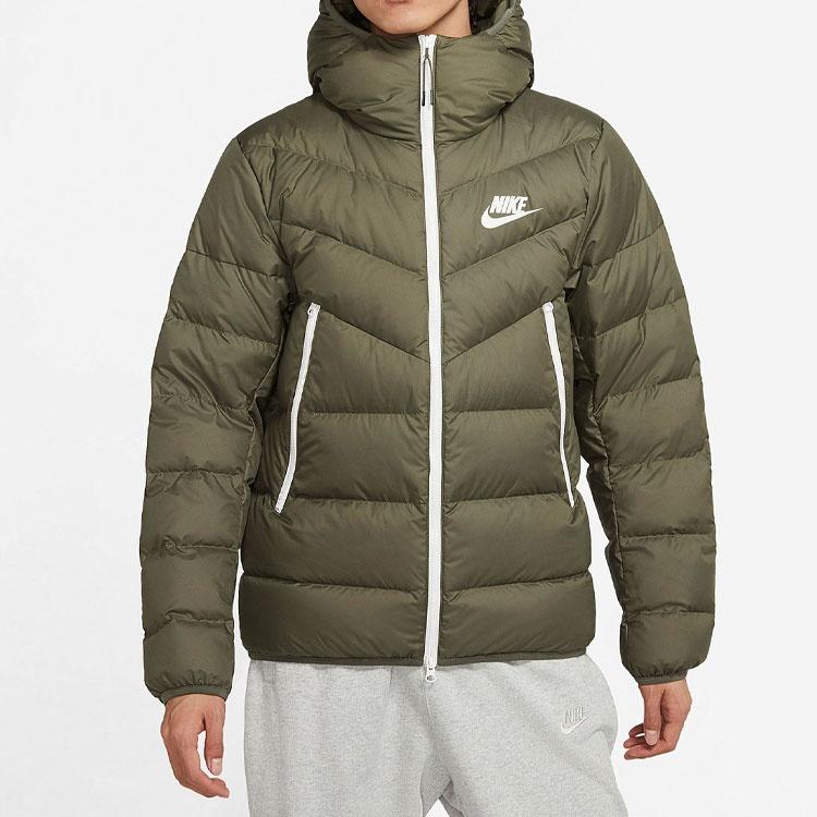 Nike Спортивная одежда NSW Пуховик с капюшоном Stay Warm Зеленый Мужской CU0226-380