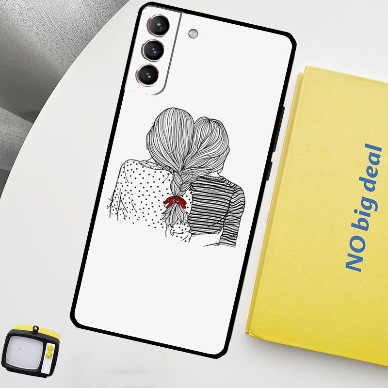 Чехол для телефона Best Friends BFF Matching для Samsung Galaxy S22 S23 Ultra Note 20 10 Plus S9 S10 S20 S21 S23 FE