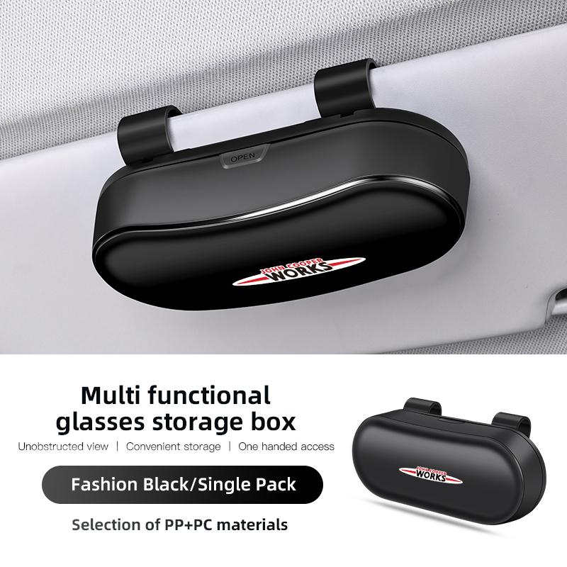 BERV3 Car Car Glasses Box Fashionable Glasses Case Decoration Auto Sticker For BMW X1 X2 X3 X5 X4 X6 X7 iX3 F20 F10 F07 E70 E46 E90 E9