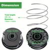 4Pcs F016800351 Mower Spool Set for Bosch ART 30-36 LI / ART 30 / ART 27 / ART 24 Grass Trimmer Spool