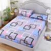 Fitted Sheet Mattress Cover with All-around Elastic Rubber Band Non Slip Dustproof Bed Sheet