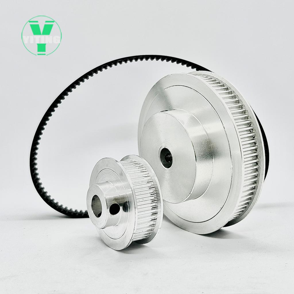 HTD3M 40T 80Teeth Timing Pulley Belt Set Belt Width 15mm Bore 5~25mm Reduction 2:1 Deceleration 3M Pulley Kit Synchronous Wheel