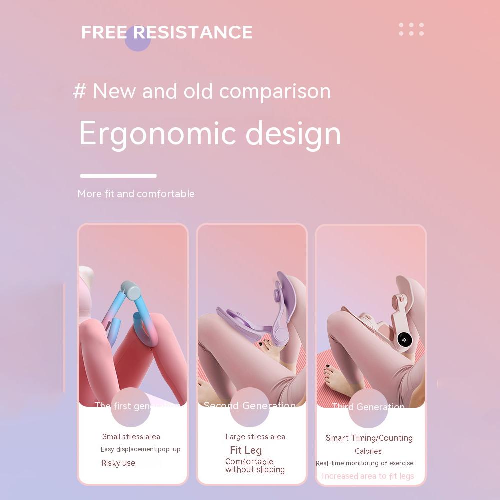 Тренажер для мышц тазового дна для женщин, домашний тренажер для ног, бедер, красоты, лифтинг бедер, оборудование для фитнеса, йоги, послеродовой спорт, похудение